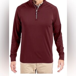 Cutter & Buck Quarter-Zip Brown Pullover. Size 2XB/2TG
